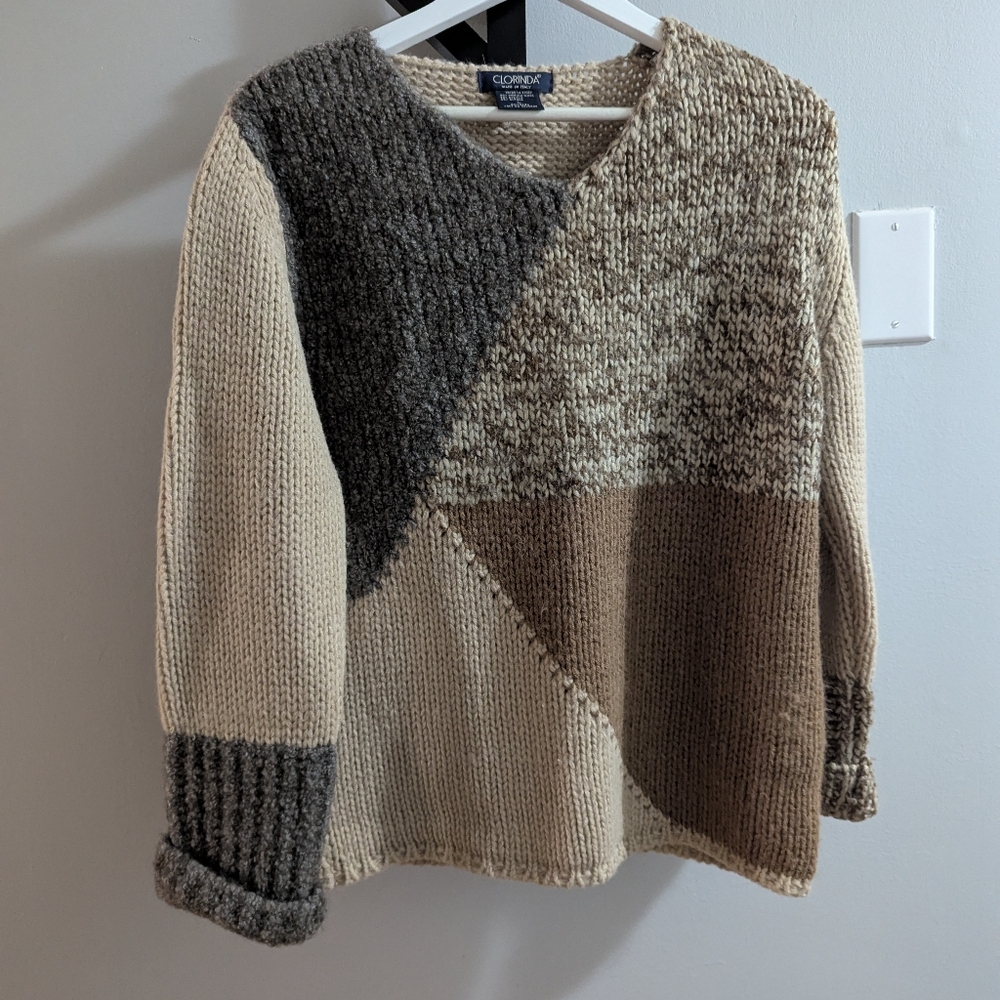 Clorinda Made In Italy Wool Sweater Size Large